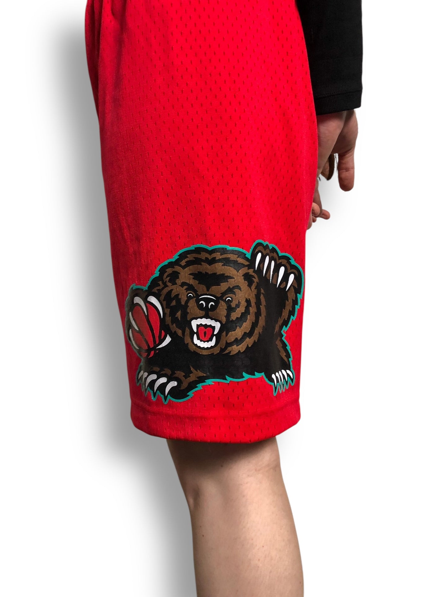NBA Hardwood Classics Memphis Grizzlies Red Basketball Shorts (L/XL)
