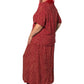 90’s Maggie McNaughton Burgundy Print 2-Piece Set (3X)