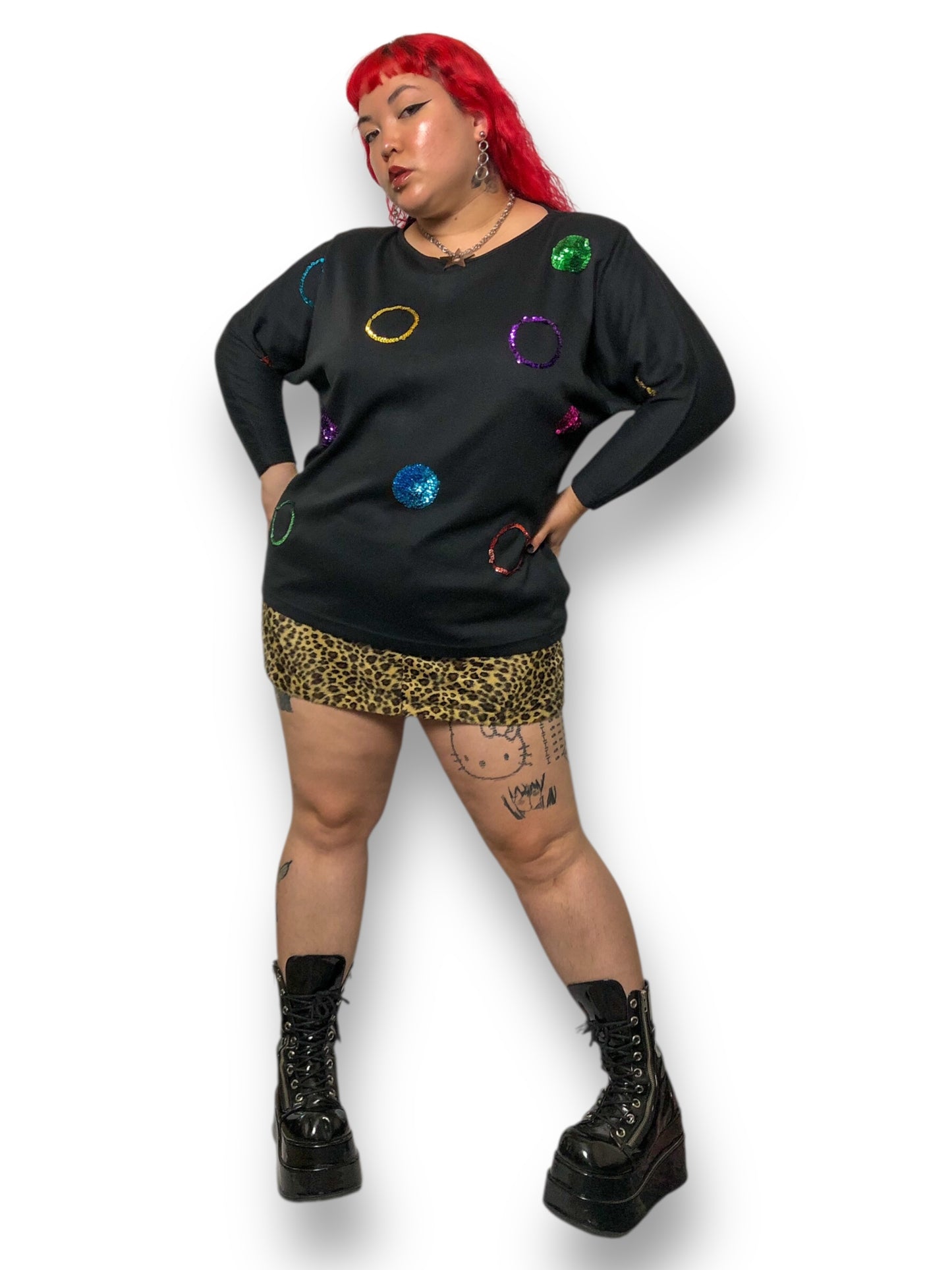 80’s/90’s Extra Touch International Sportswear Co Black Retro Shirt (2X)