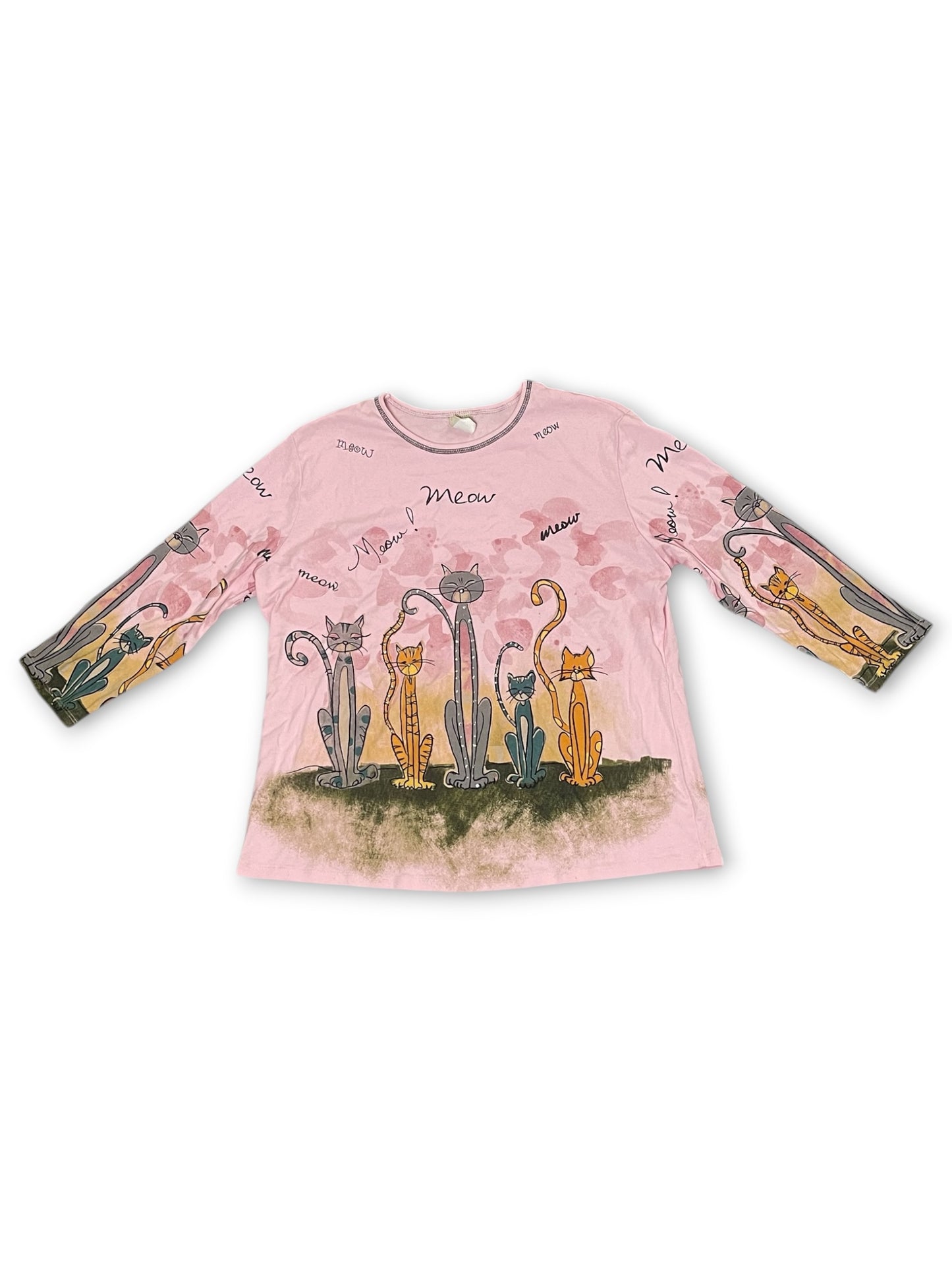 90’s/Y2K Kitty Cat Shirt (2X)