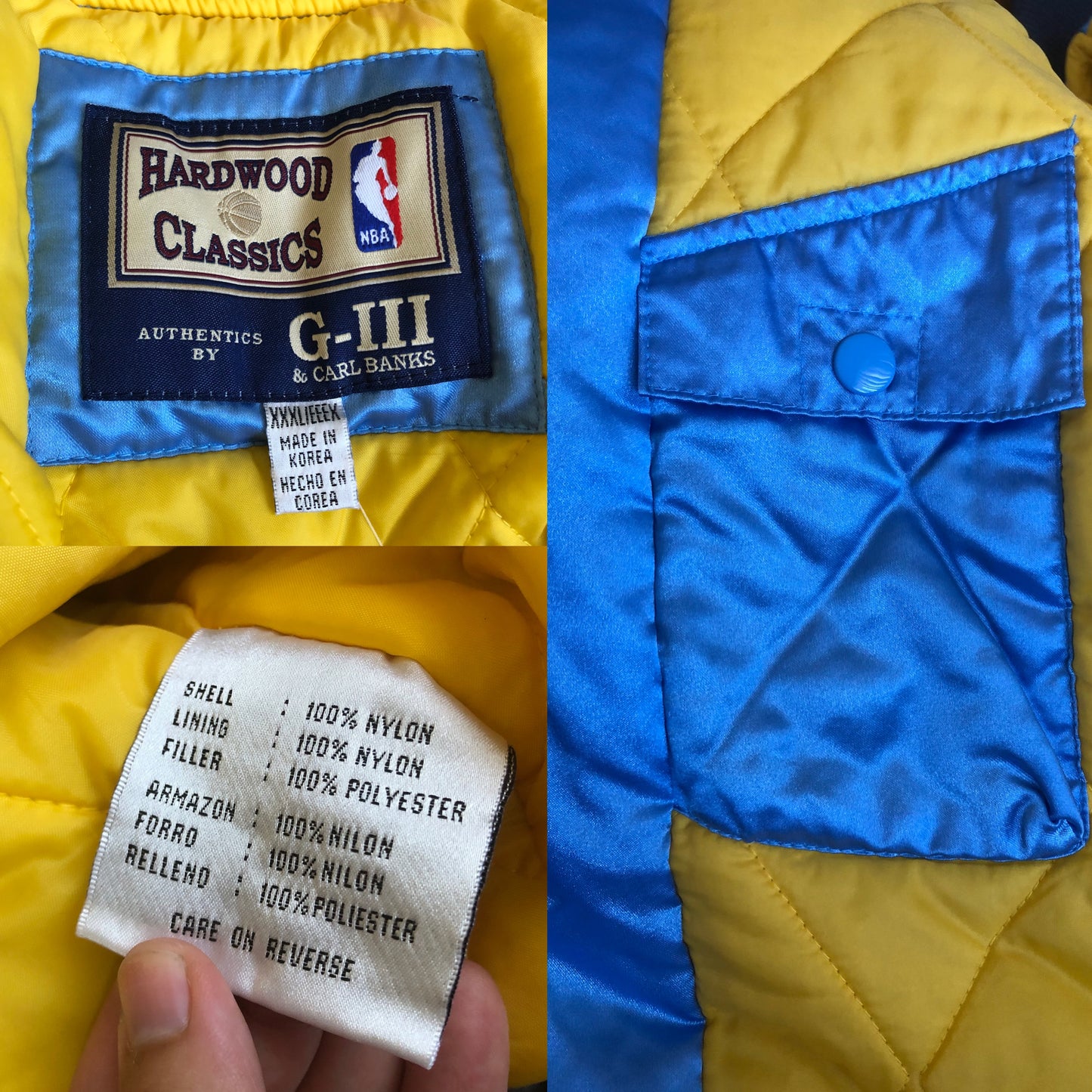 90’s Hardwood Classics Minneapolis Lakers Sky Blue Satin Bomber Jacket (3X/4X/5X/6X)