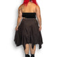 90’s/Y2K Maurices Brown Handkerchief Skirt (2X/3X/4X)