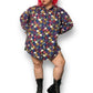 Y2K Roaman’s Colorful Checkerboard Button Down Shirt (XL/2X)