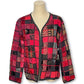 90’s Patchwork Tapestry Cardigan (L)