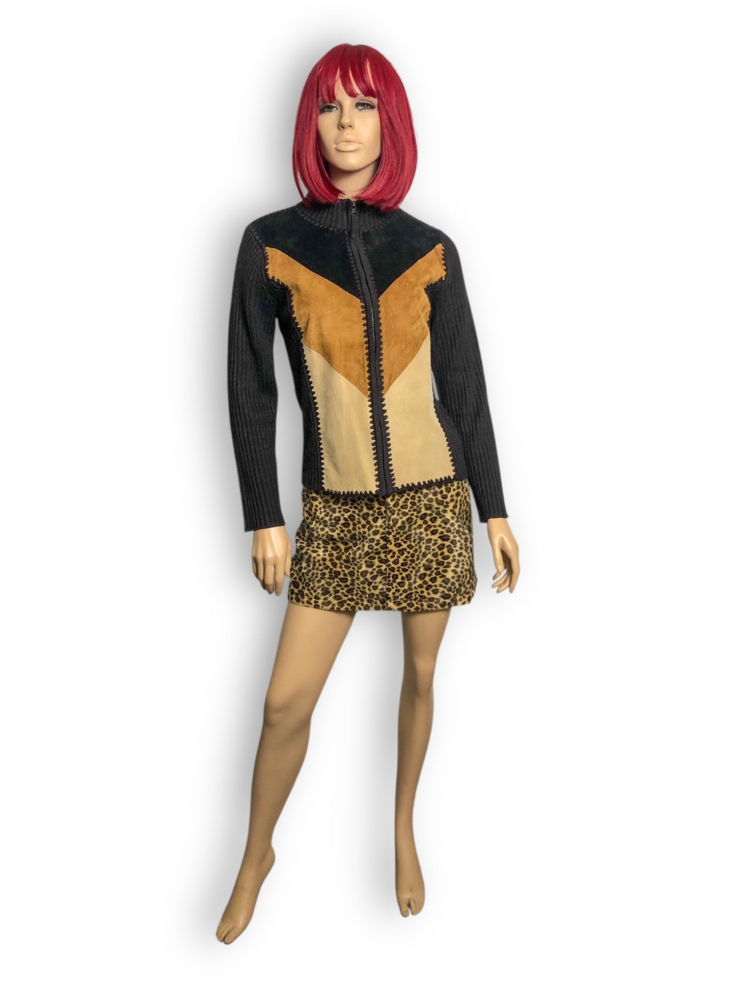 90’s Designers Studios Originals Suede Knit Sweater (S)