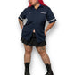 Y2K/Modern Navy Blue Work Shirt (XL/2X)