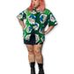 90’s Graphic Print Button Down Shirt (1X/2X)
