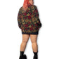 Y2K Dark Romantic Print Blouse (3X)