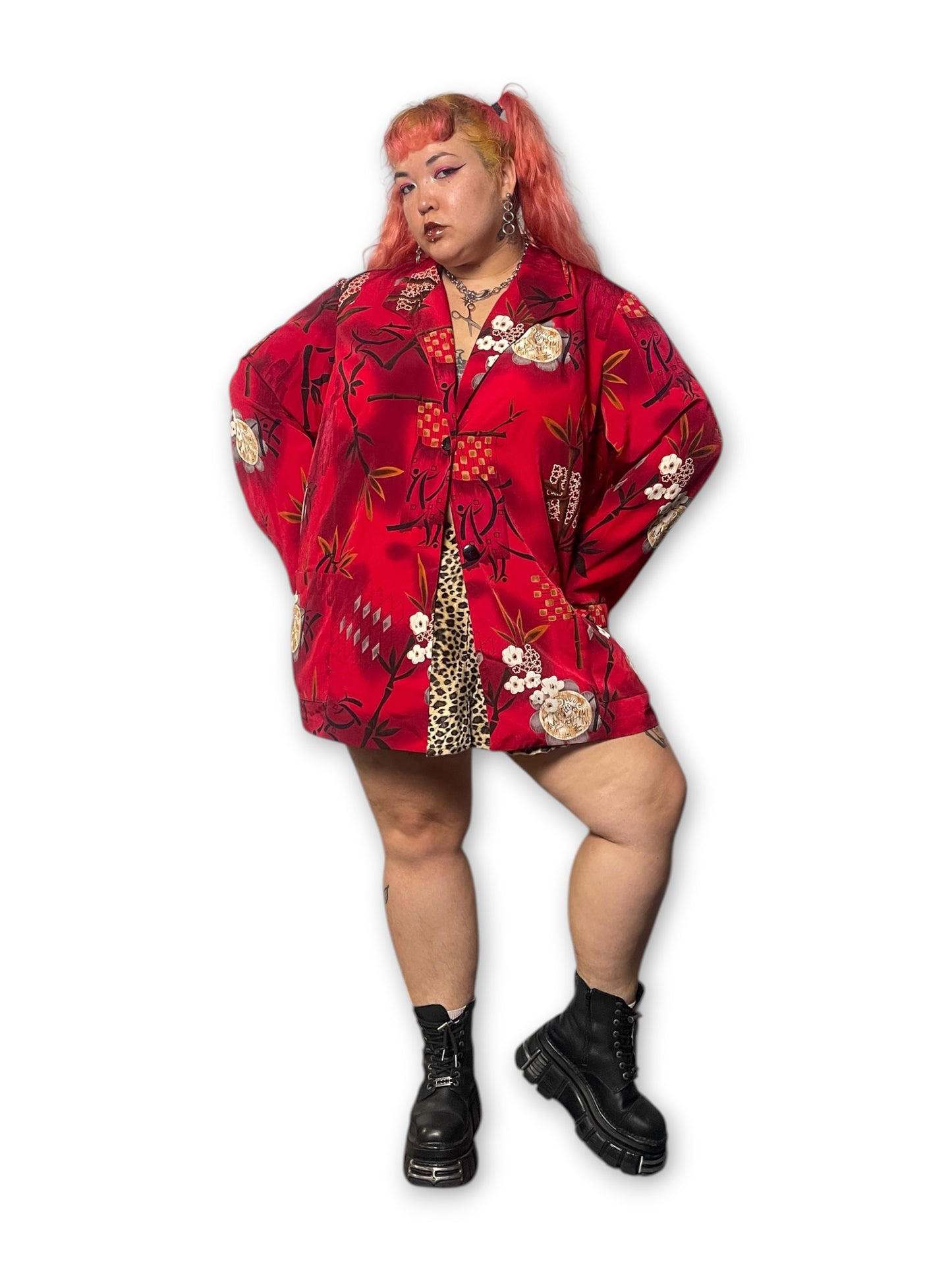 90’s Graphic Print Blazer (4X)