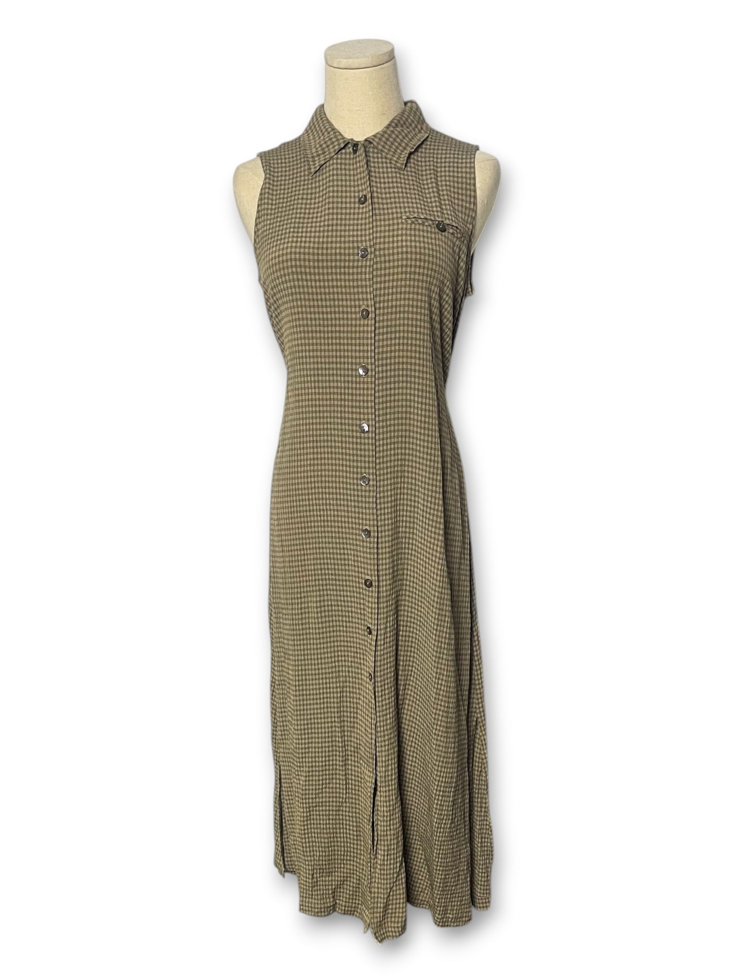 80’s/90’s Plaid Maxi Dress (S)