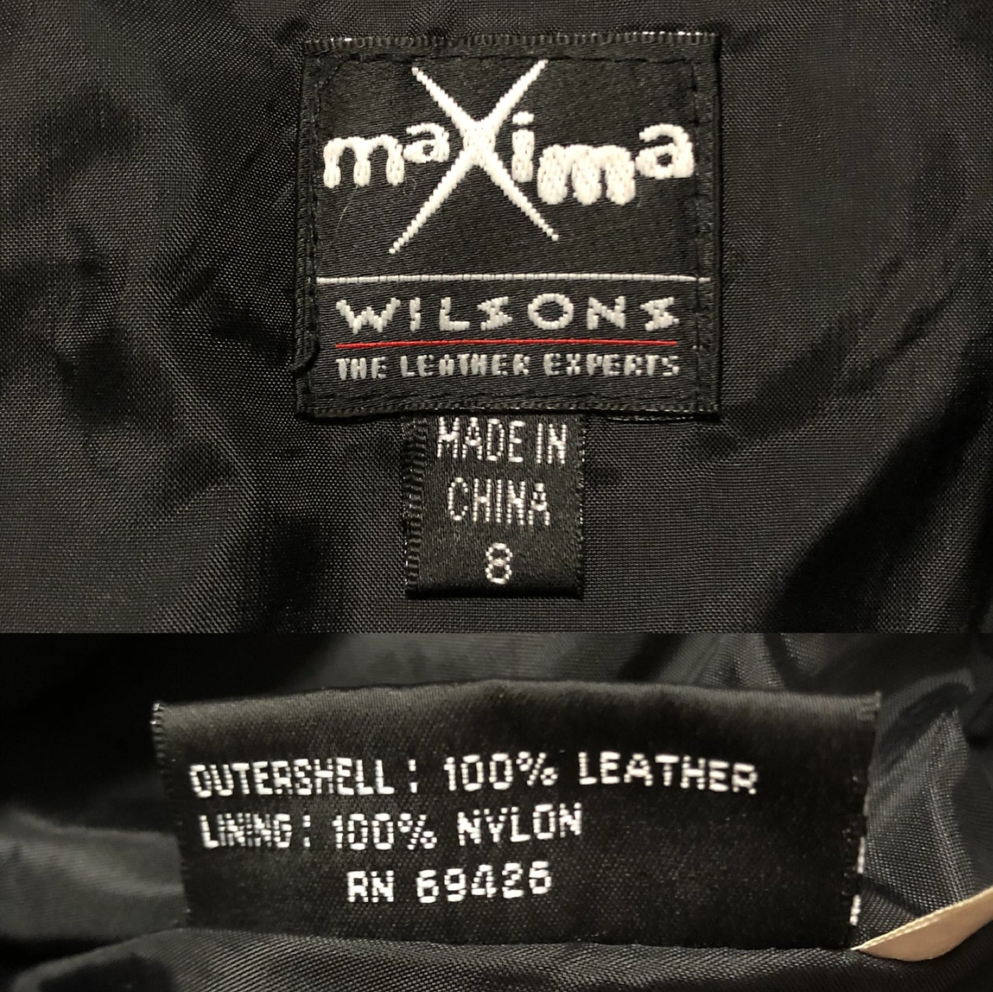 90’s Maxima by Wilson Black Leather Mini Skirt (M)