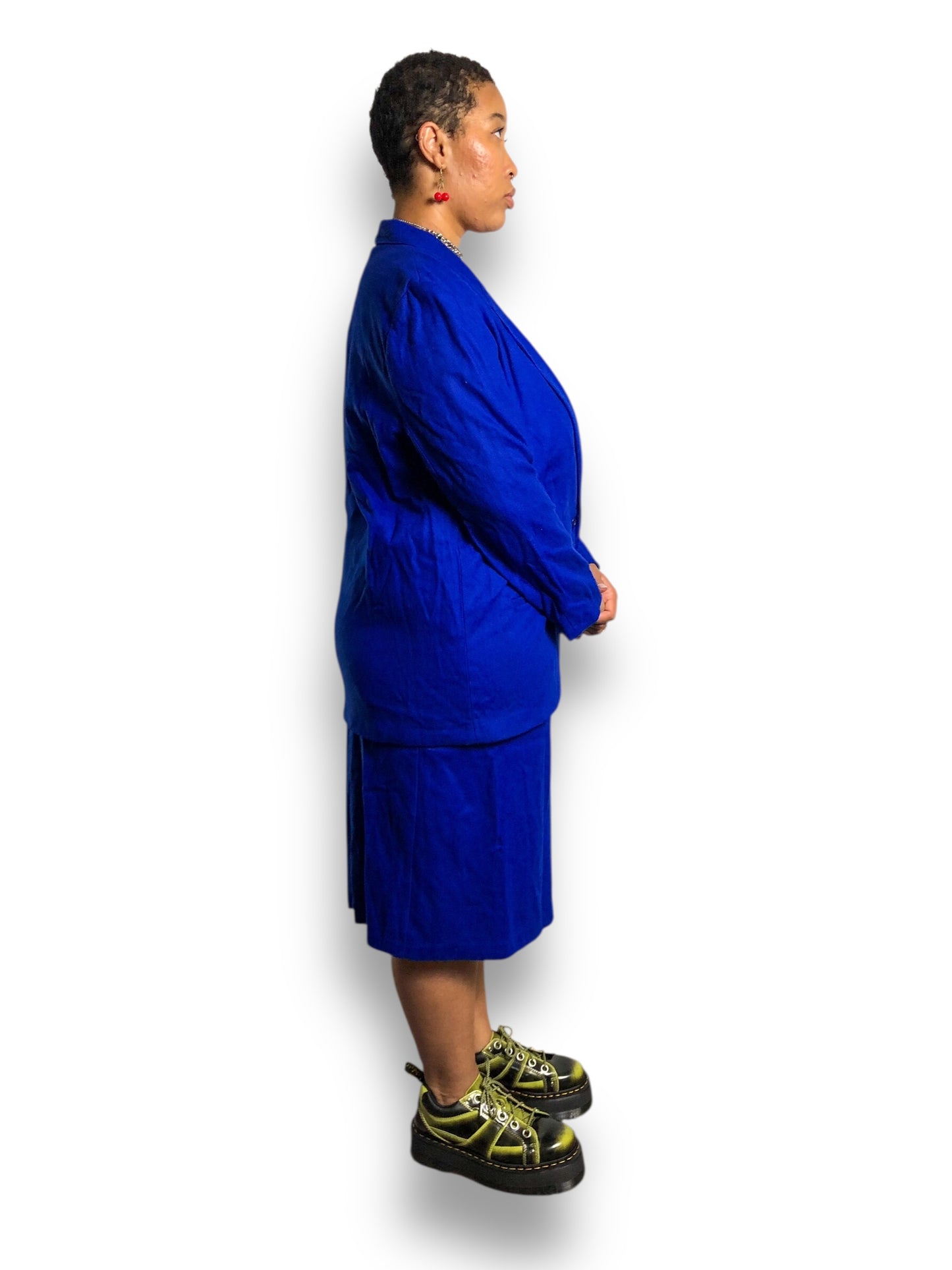 80’s/90’s Alfred Dunner Royal Blue Skirt Suit (XL)