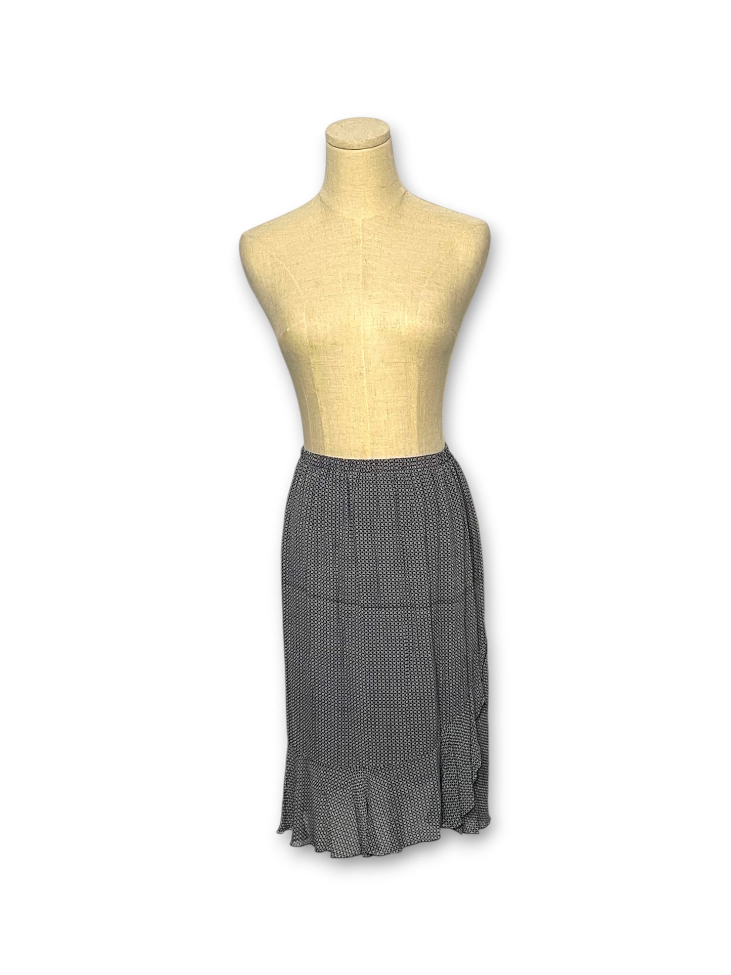 90’s/Y2K Patterned Silk Skirt (XS/S/M)