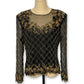 80’s/90’s Beaded Silk Blouse (L)