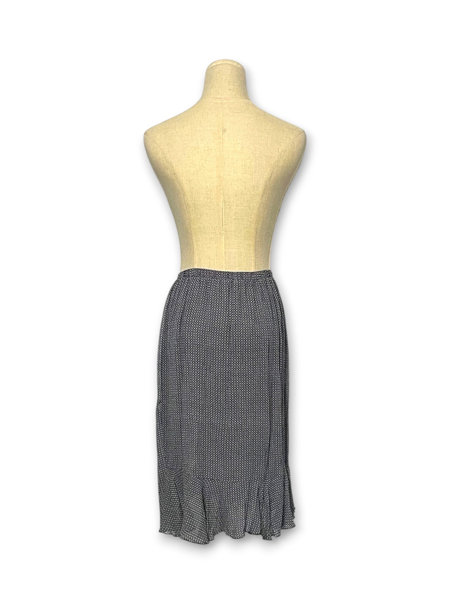 90’s/Y2K Patterned Silk Skirt (XS/S/M)