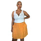 90’s/Y2K Kathie Lee Yellow and Orange Plaid Skort (2X)