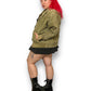 80’s Starting Point Olive Green Leather Jacket (L/XL)