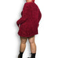 90’s/Y2K Valerie Stevens II Wine Red Knit Cardigan Sweater (XL)