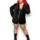 90’s/Y2K DG2 by Diane Gilman Black Velvet Blazer (XL/2X)