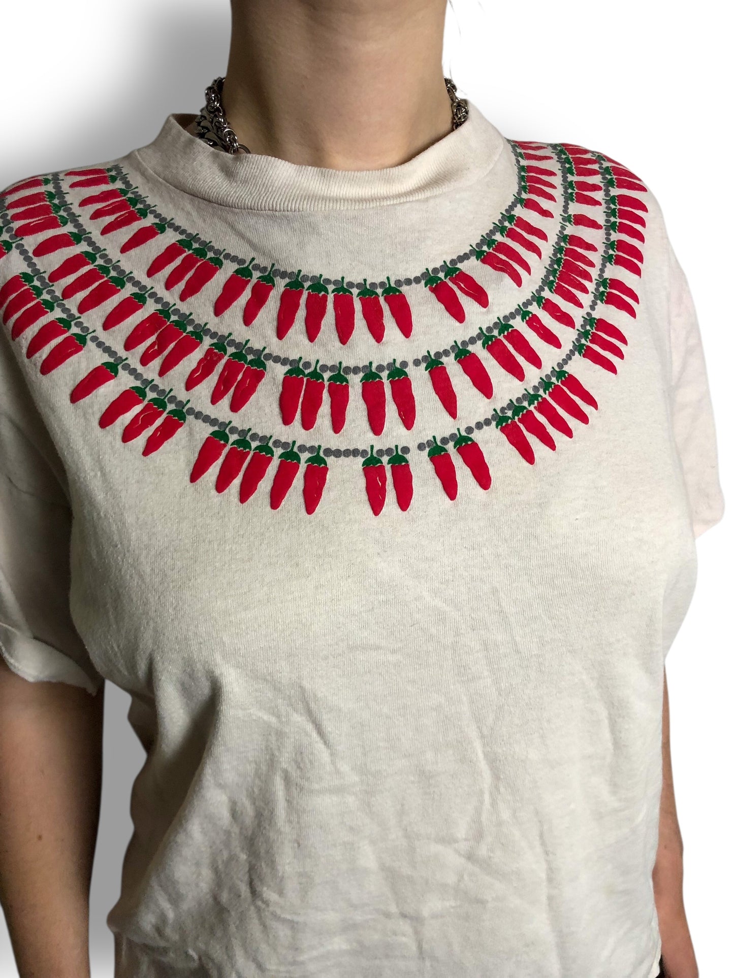 90’s White Chili Pepper T-Shirt (L)