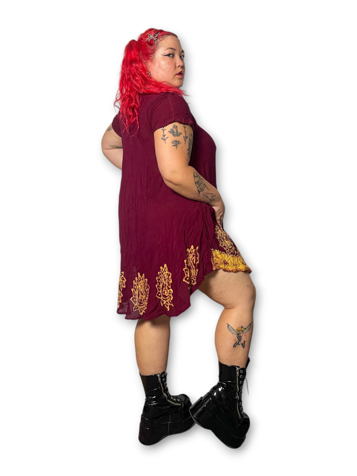 90’s/Y2K Boho Whimsy Dress (OSFM)
