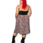 Y2K Paisley Pleated Midi Skirt (XL/1X)