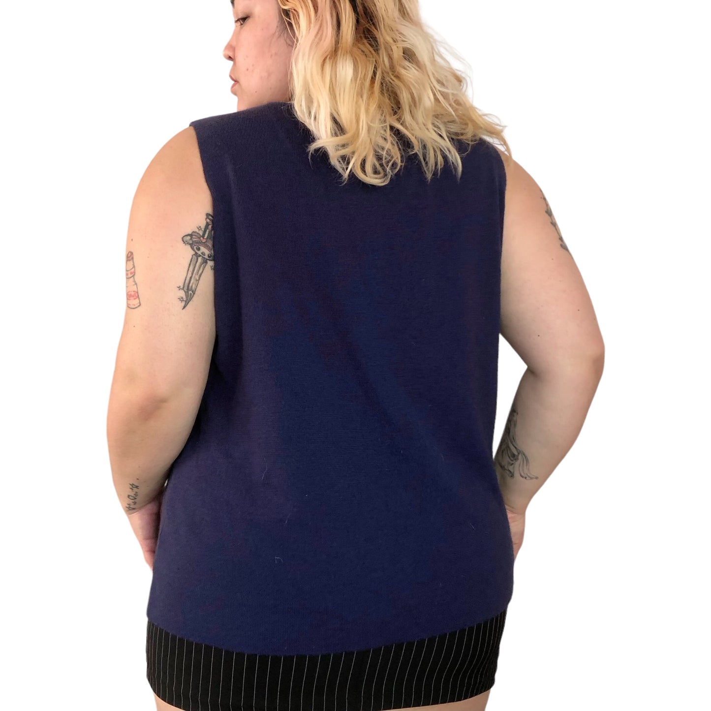 Y2K Nordstrom Purple Knit Tank Top (3X)