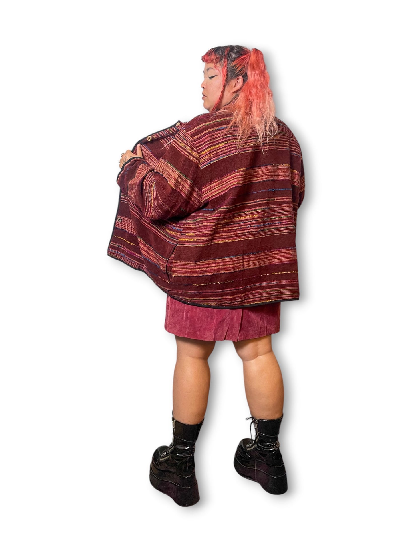 90’s/Y2K Boho Tapestry Jacket (4X)