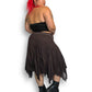 90’s/Y2K Maurices Brown Handkerchief Skirt (2X/3X/4X)