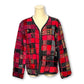 90’s Patchwork Tapestry Cardigan (L)