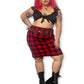 Gingham Plaid Bodycon Skirt (2X/3X/4X)