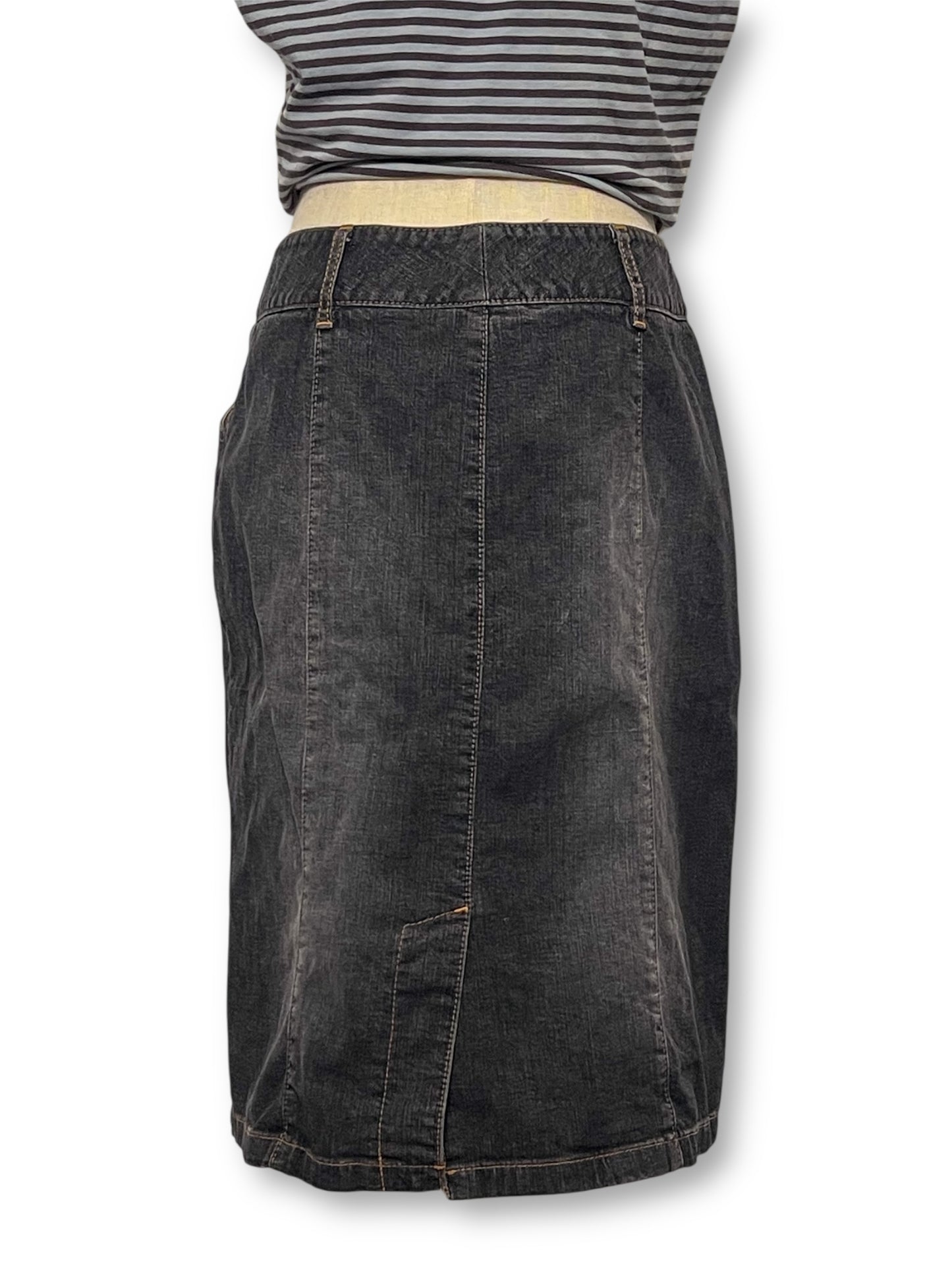 90’s/Y2K Denim Pencil Skirt (M)