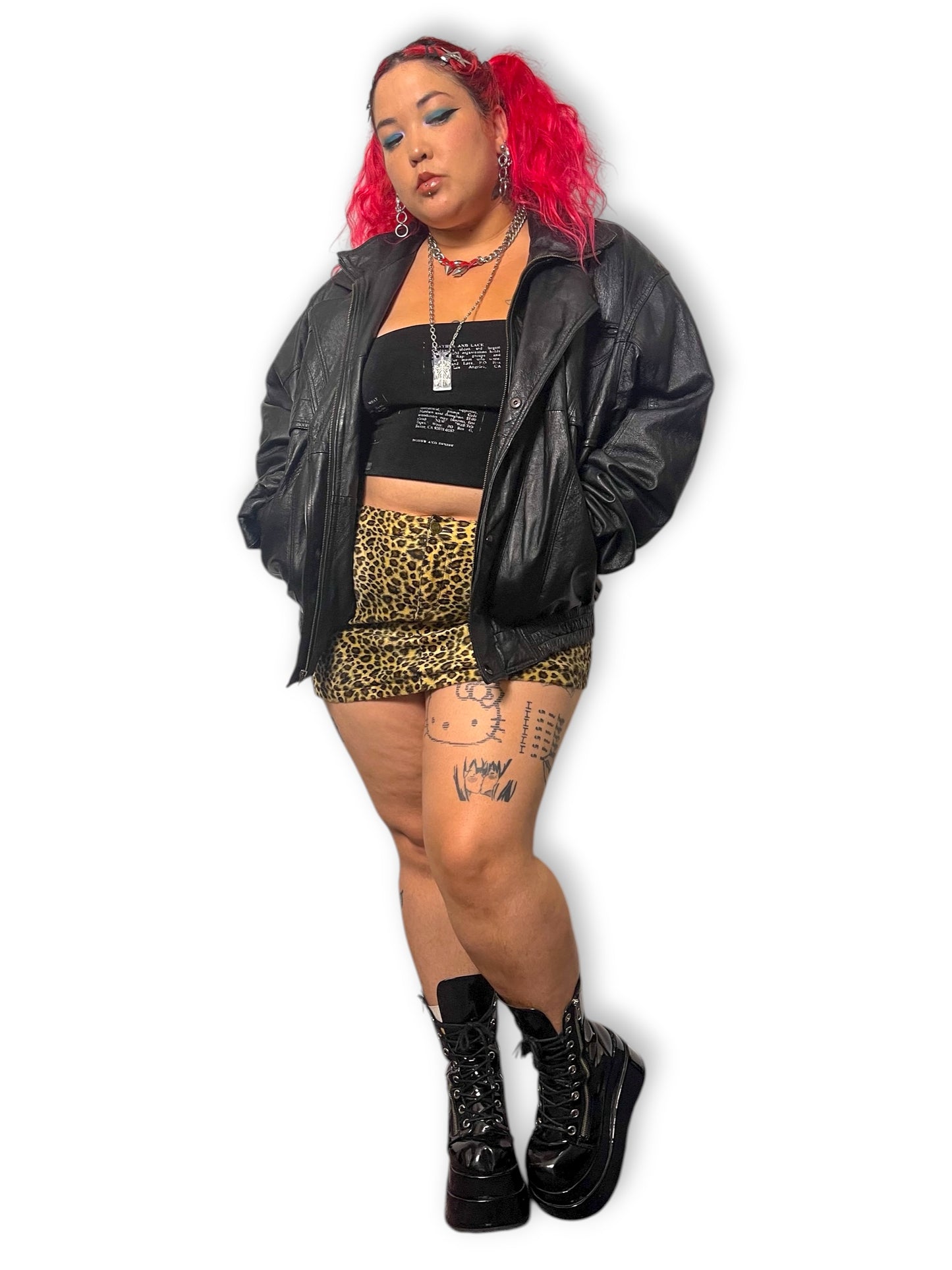 90’s Leather World by Lucky Leather Black Leather Jacket (2X)