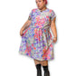 80’s Watercolor Floral Print Dress (3X)