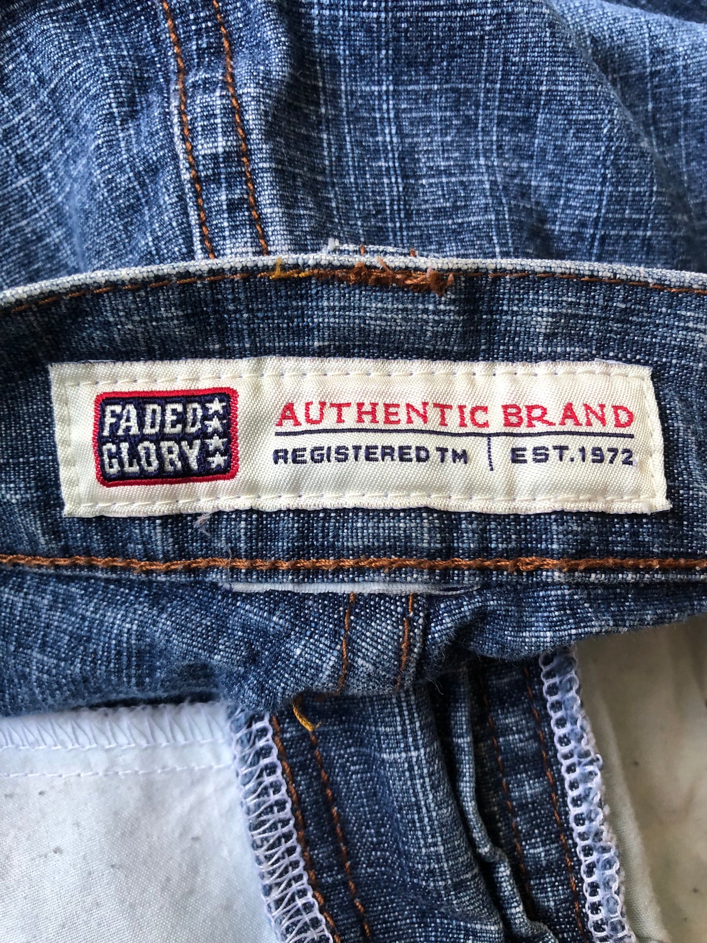 Y2K/Modern Faded Glory Denim Skirt (XL)