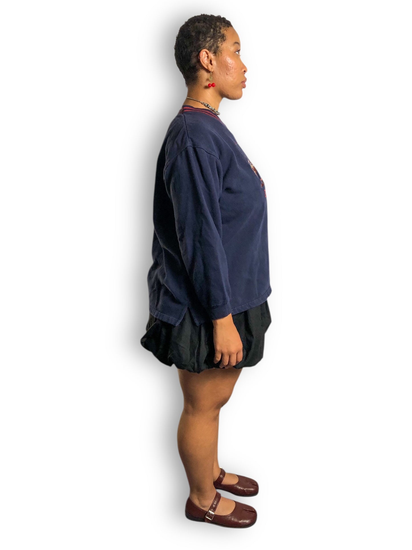 Y2K Looney Tunes Navy Blue Taz the Tasmanian Devil Sweatshirt (2X/3X)