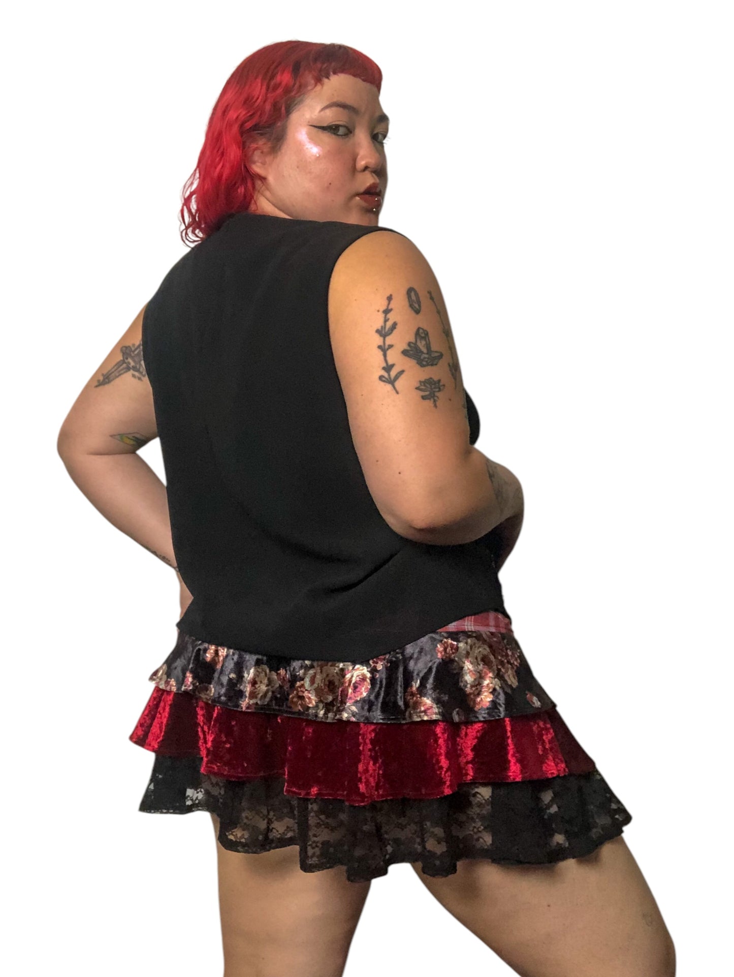 90’s After Dark Mesh Layered Tank Top (2X)