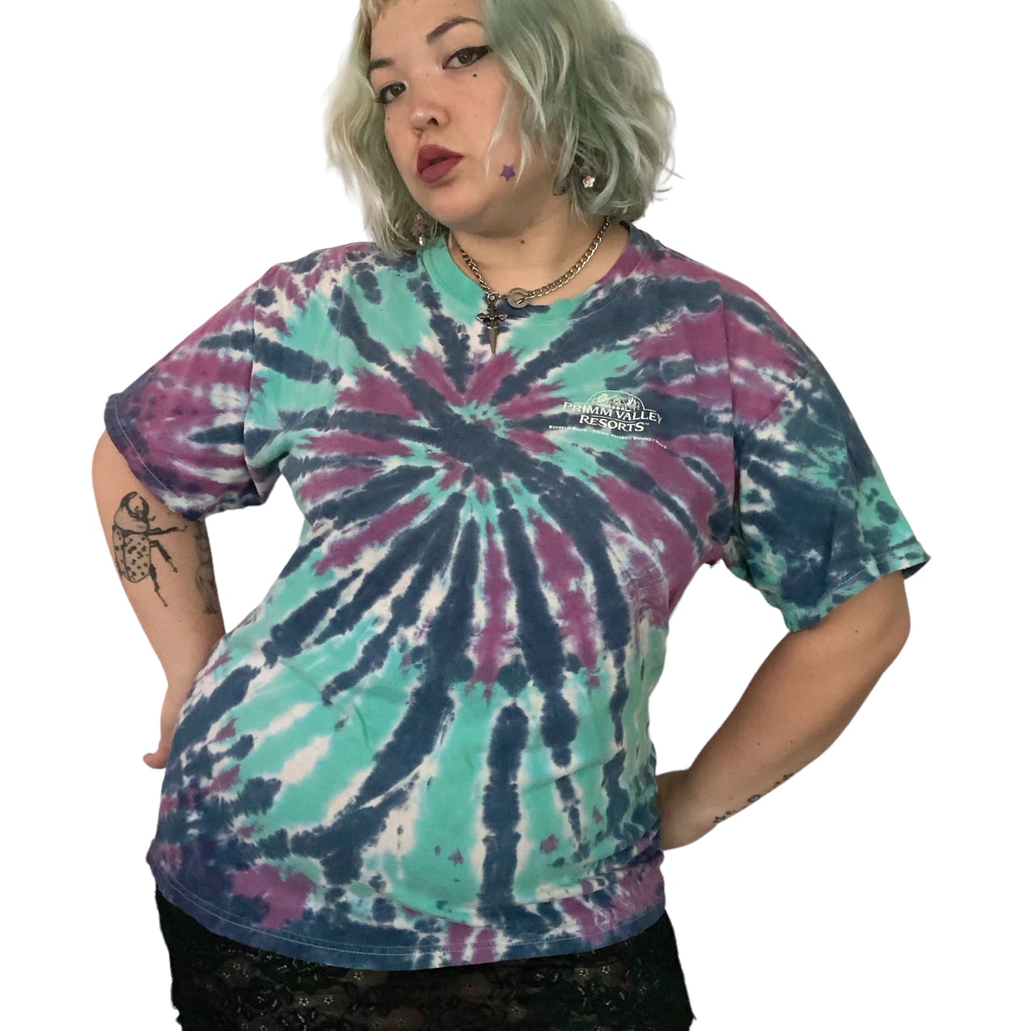 90's Primm Valley Resorts Tie Dye T-Shirt (XL)