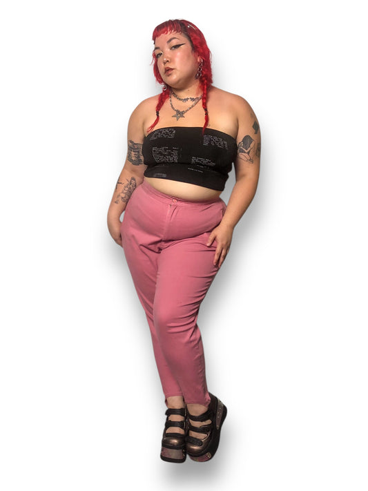 90’s/Y2K Venezia Pink Stirrup Pants (2X)
