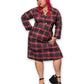 80’s Retro Grunge Shirt Dress (XL)