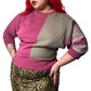 80’s/90’s Rejoice! Pink Striped Sweater (L/XL/2X)