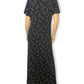 90’s Eddie Bauer Black Floral Maxi Dress (L)