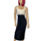 80’s/90’s Together Black and White Slinky Cocktail Dress (S/M/L)