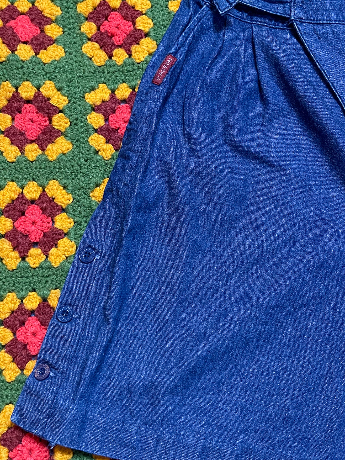 80’s/90’s Sasson Dark Wash Denim Shorts (L)