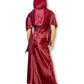 90’s Rebecca Burgundy Satin 3-Piece Evening Set (XS)