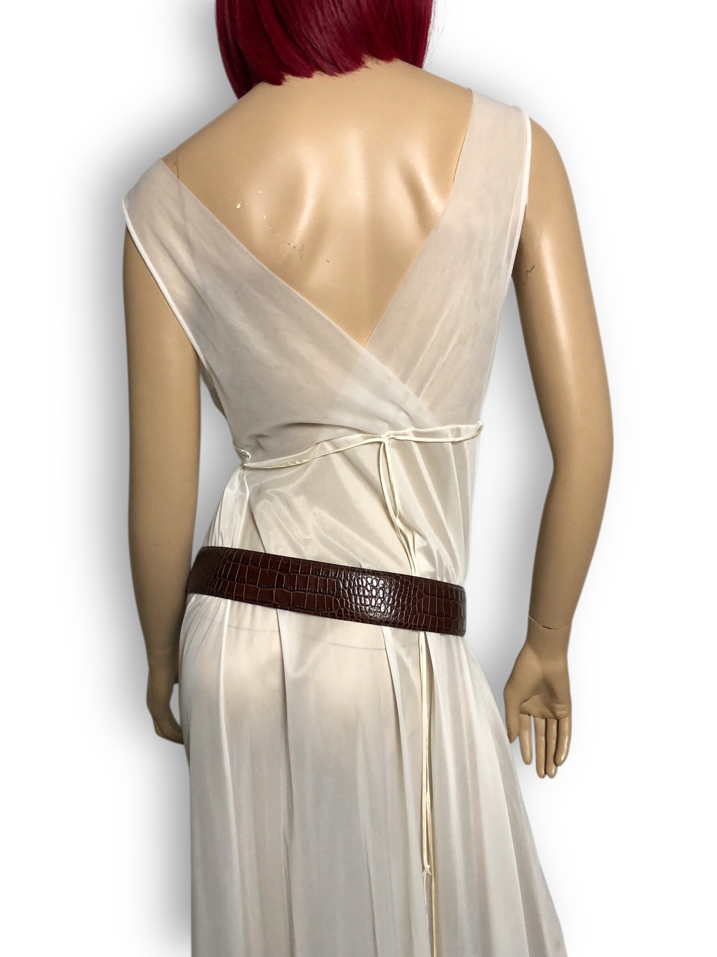 Vintage Sandy Duftler Designs Brown Leather Spur Belt (M)
