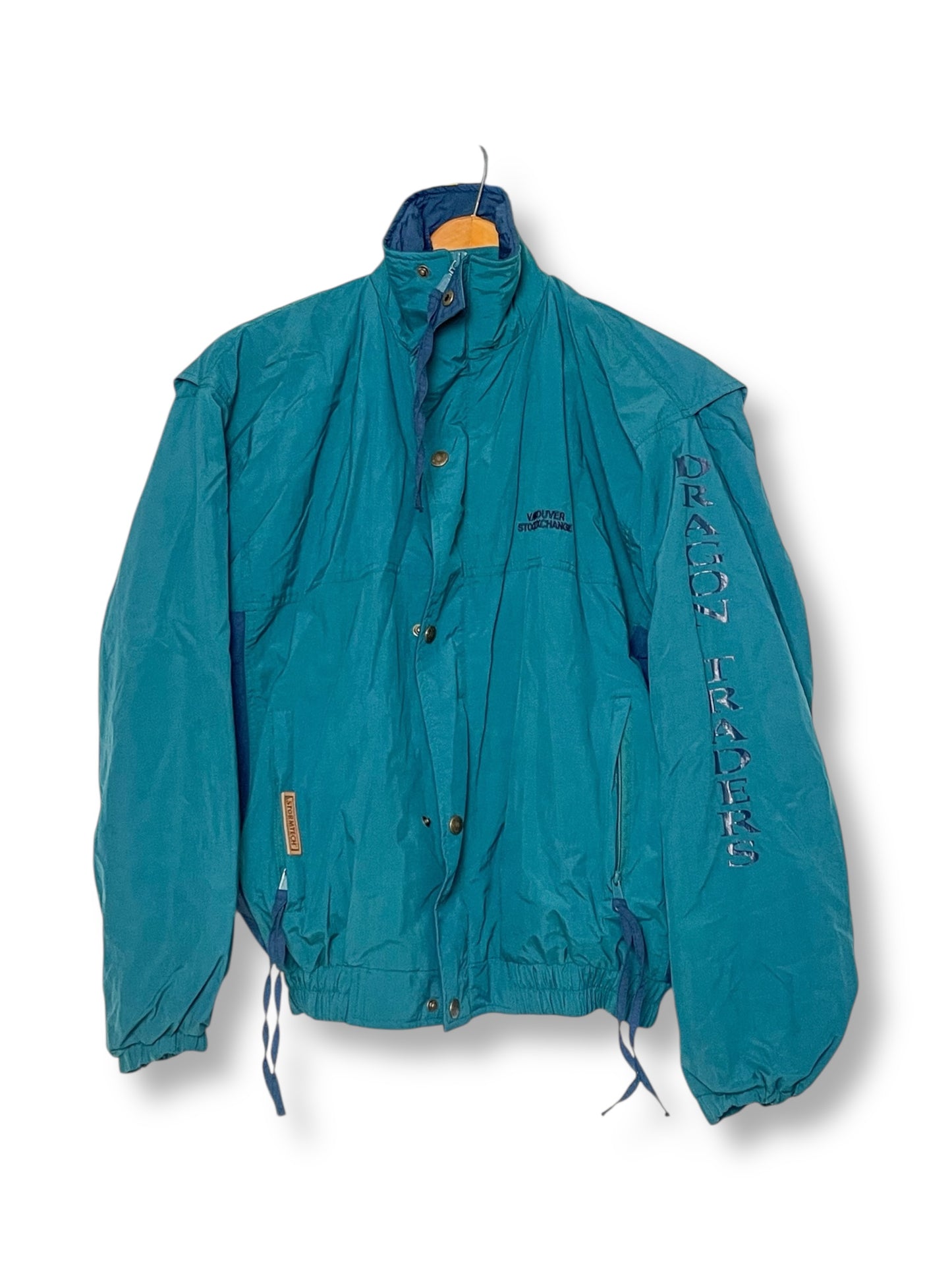 90’s Teal Blue Windbreaker (L)