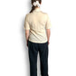 60’s/70’s White Retro Knit Shirt (M)