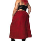 80’s/90’s Impressions II Red Patterned Corduroy Midi Skirt (2X/3X)