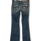 Y2K Medium Wash Distressed Jeans (S)